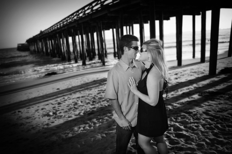 Aptos Seacliff State Beach cement ship engagement photographer