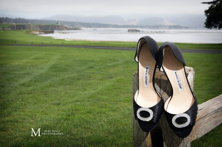 Pebble Beach Manolo Blahnik wedding photographer Mike Danen