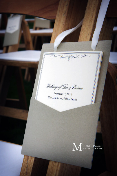 The 18th Lawn Pebble Beach wedding photography Mike Danen
