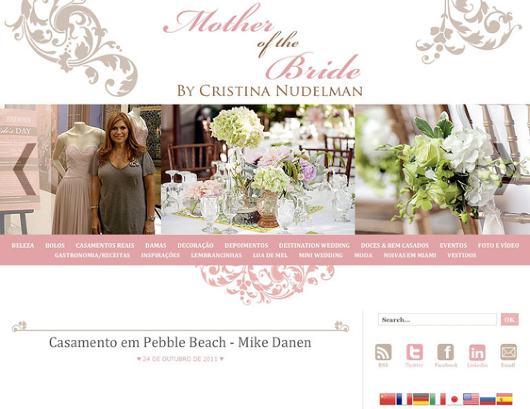 Mother of the Bride blog Brazil wedding planning Pebble Beach photographer Mike Danen