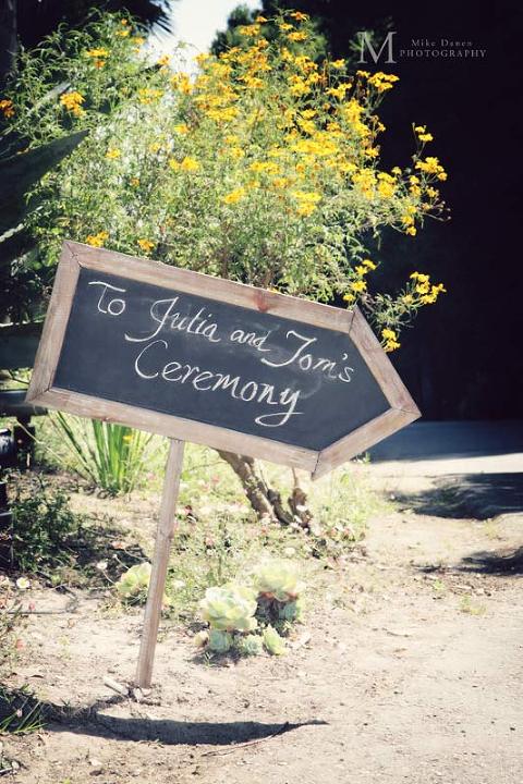 wedding sign at kennolyn by Mike Danen Photography