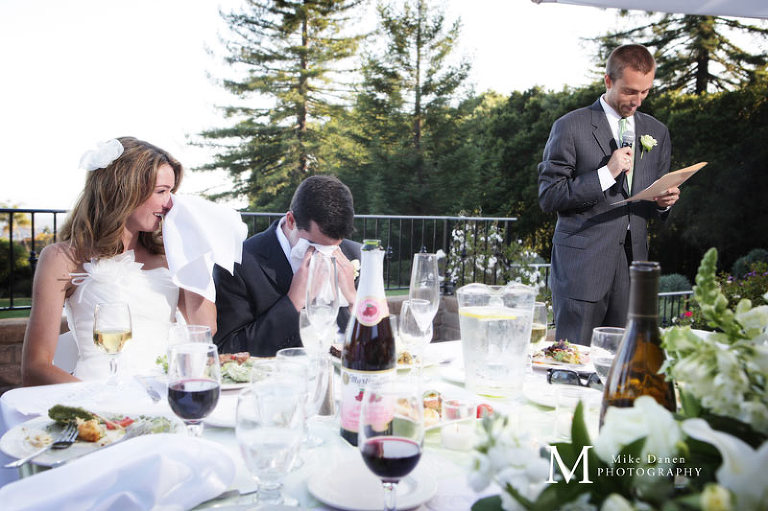 Wedding toast at Kennolyn