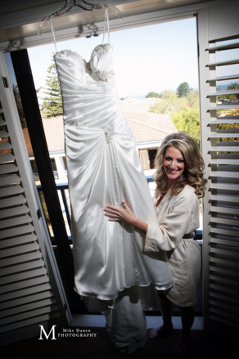 Bridal gown Portola Hotel and Spa Monterey