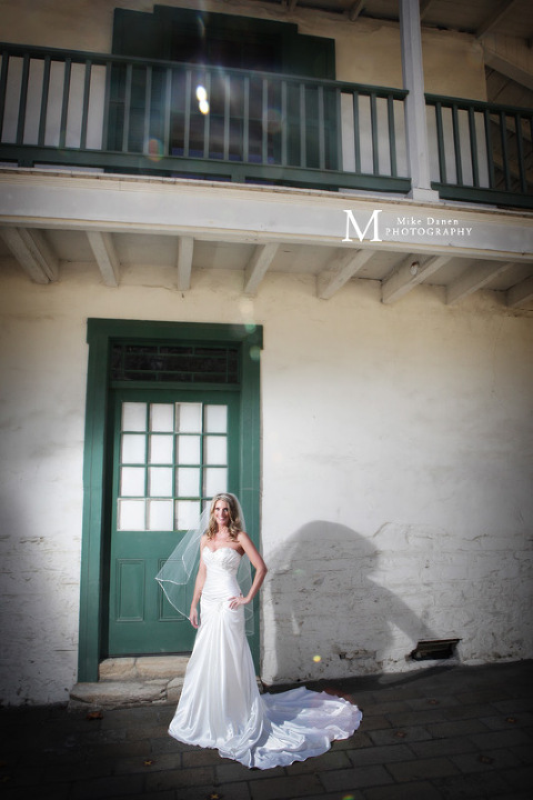 Customs House Plaza Monterey California bride