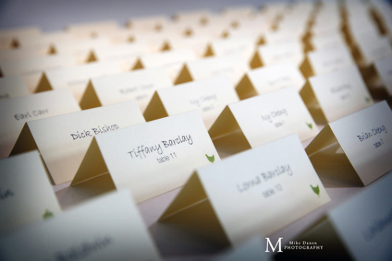 Guests seating cards The Clement Monterey