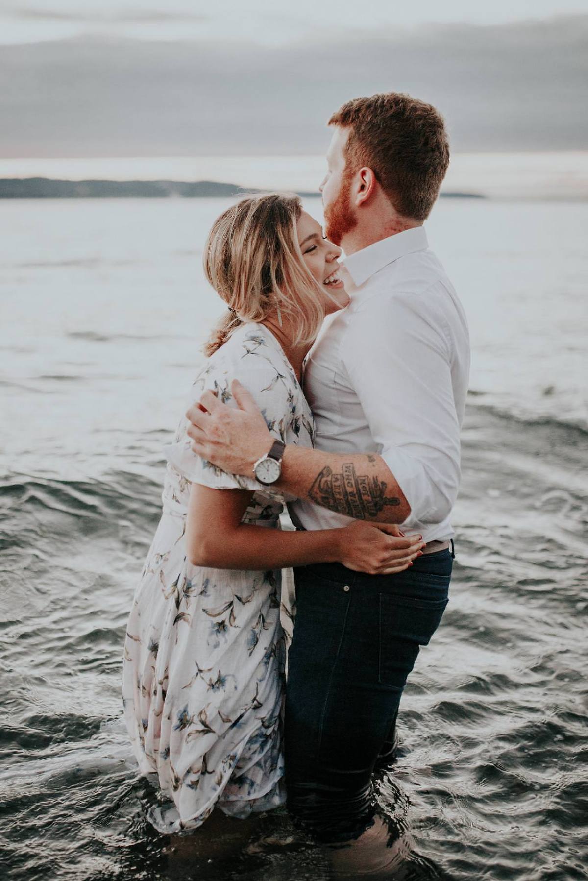 Engagement photograph ocean